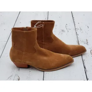 Civil Regime Camel Brown Suede Leather Chelsea Boots Mens Sz 8 Womens 9.5 / 41