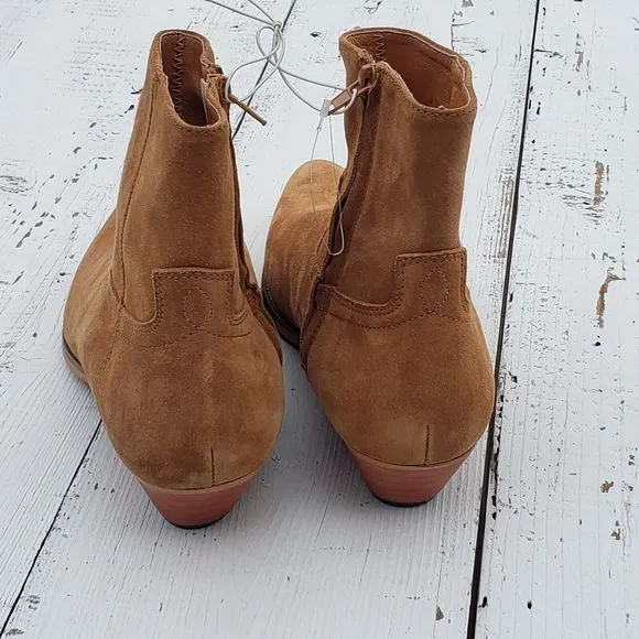 Civil Regime Camel Brown Suede Leather Chelsea Boots Mens Sz 8 Womens 9.5 / 41