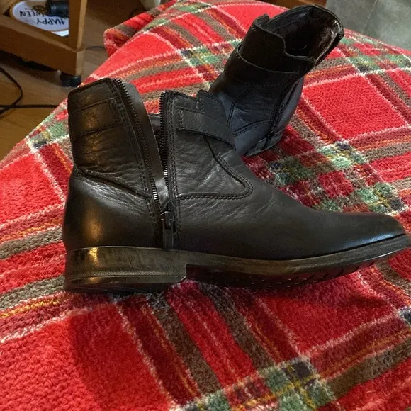 Clarks Black Leather Boots