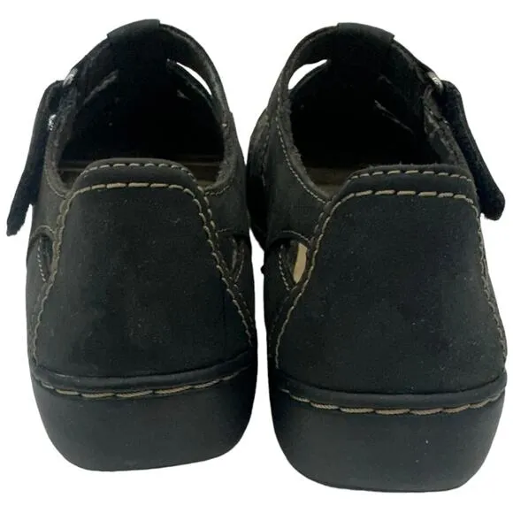 Clarks Cora River Low Wedge Sandals  Women's 7 Black