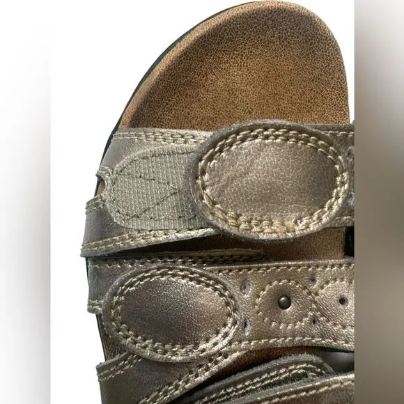 Clark's Leisa Cacti Q Pewter Sandals US 9.5 M NWOT