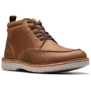 Clarks Mens Eastridge Peak Brown Lace-Up Leather Combat &amp; Lace-Up Boots New