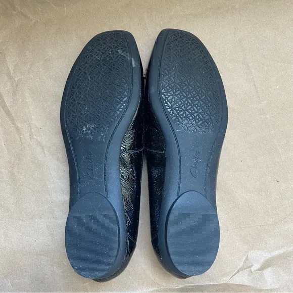 Clarks Women's Black Ballerina Flats Size 8.5