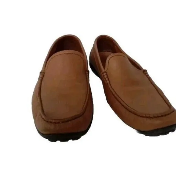 Classic‎ Brown Leather Driving Loafers Casual Slip-On Moccasins Comfort Shoes