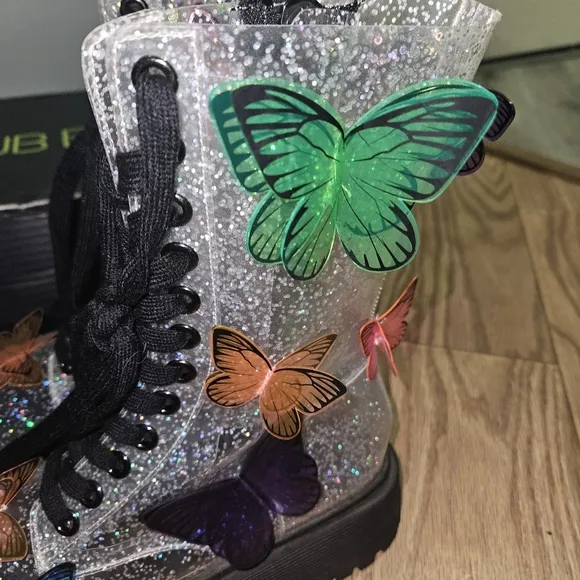 Club Exx Buttefly Combat Boots