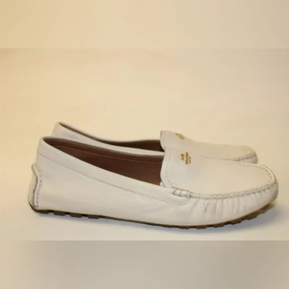Coach Ambere 9.5 B 39.5 Leather Moccasin Driving Loafer Shoes VINTAGE Excellent