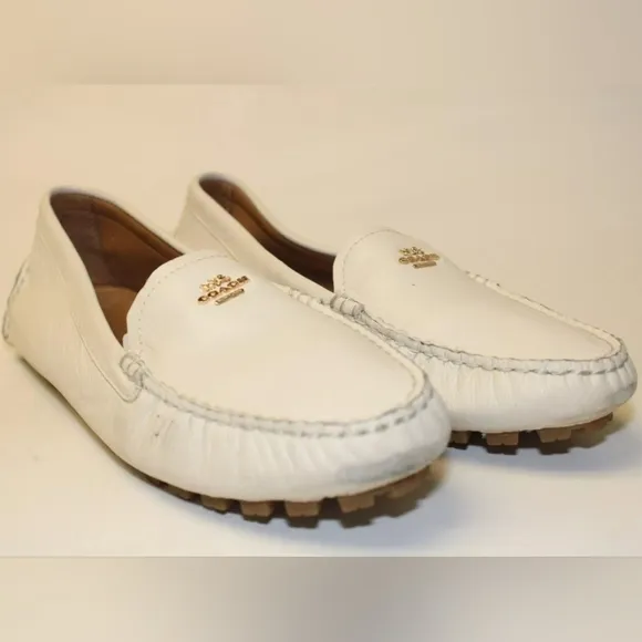 Coach Ambere 9.5 B 39.5 Leather Moccasin Driving Loafer Shoes VINTAGE Excellent