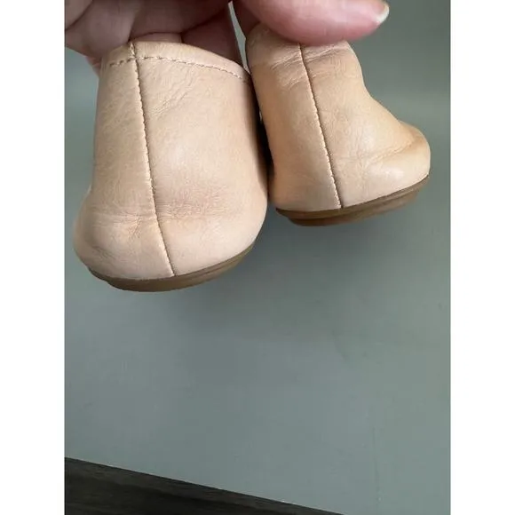 Coach Ballet Flats Lexi Smooth Soft Nappa Leather Nude Pink Size 9.5 Feminine