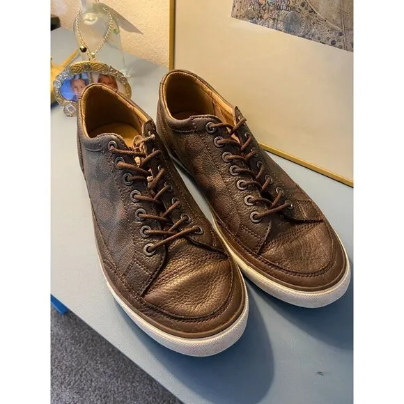 Coach Men's Porter Low Top Signature Khaki Mahogony Sneakers 11