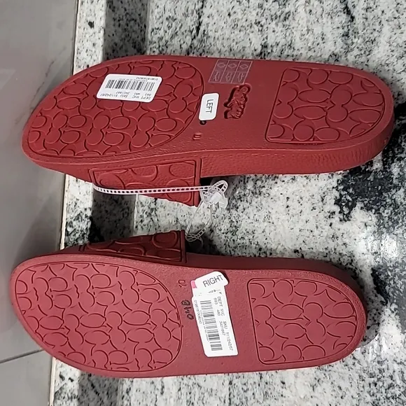 COACH Men's Signature Pool Slide Sandals