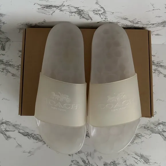 Coach Ulyssa Clear Slides Sandals Mules Slip On Men’s Sizes
