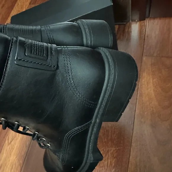 Coach women combat boots new