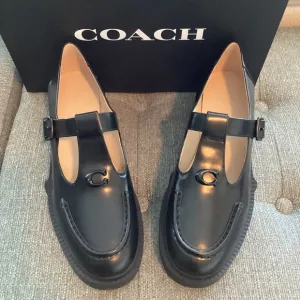 COACH Women's Liv Leather Mary Jane Flats, size 10