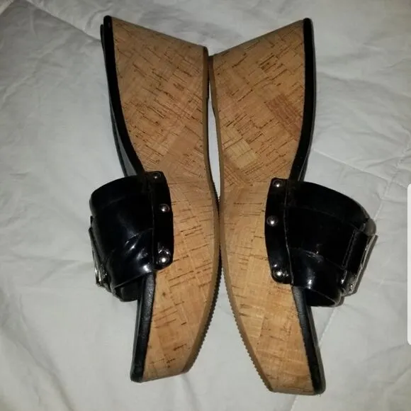 COACH WOMEN'S SANDALS BLACK Pre-owned