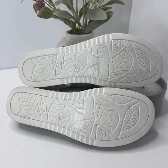 Cobb Hill Slingback Cross Strap Leather Sandals Sage CI7772 Women's 8.5 Tried on