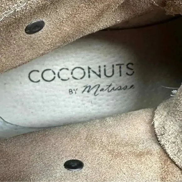 Coconuts by Matisse Mechanic Combat Boot Two Tone Leather Size 8 Steampunk