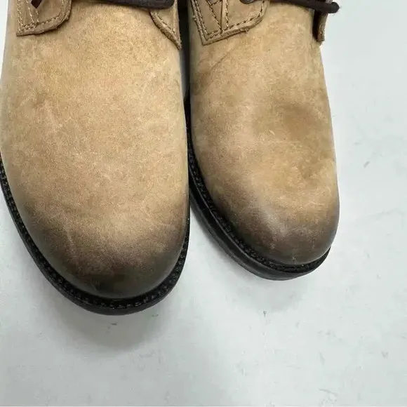 Coconuts by Matisse Mechanic Combat Boot Two Tone Leather Size 8 Steampunk