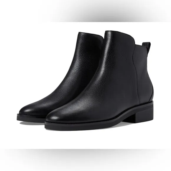 Cole Haan Black Leather Chelsea Ankle Boots