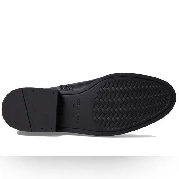 Cole Haan Black Leather Chelsea Ankle Boots