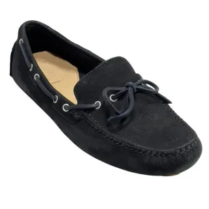 COLE HAAN Black Suede Women's Driving Loafers Nike Air Comfort Sole Size 8B