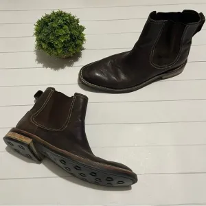 Cole Haan Brown Leather Pull On Classic Chelsea Boots Kens Size 10.5