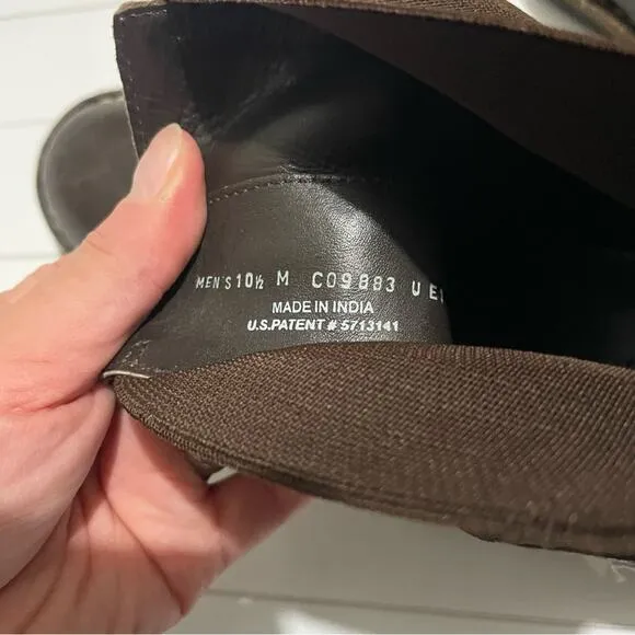 Cole Haan Brown Leather Pull On Classic Chelsea Boots Kens Size 10.5