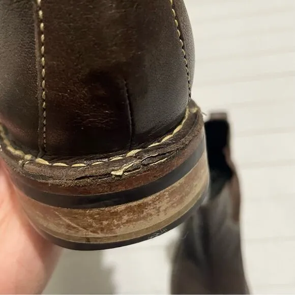 Cole Haan Brown Leather Pull On Classic Chelsea Boots Kens Size 10.5