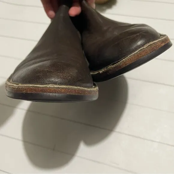 Cole Haan Brown Leather Pull On Classic Chelsea Boots Kens Size 10.5