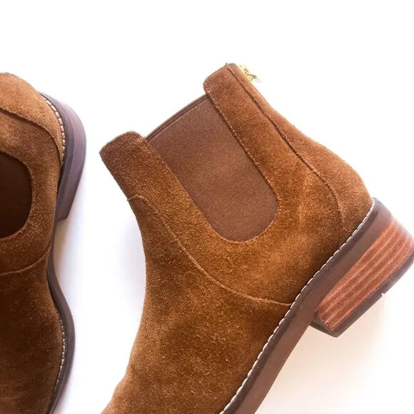 Cole Haan Brown Suede Leather Waterproof Chelsea Ankle Reid Boots 8