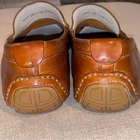 Cole Haan Driving Loafers Mens 10 M Tucker Venetian Brown Leather Slip On Shoes