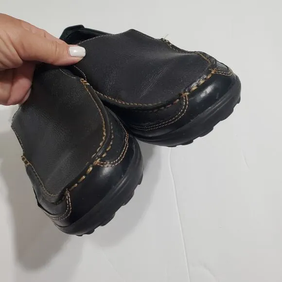 Cole Haan Driving Shoes Loafers Moccasins Black Leather Tucker Venetian Size 9