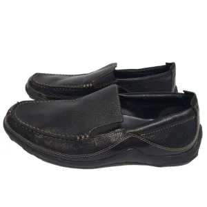 Cole Haan Driving Shoes Loafers Moccasins Black Leather Tucker Venetian Size 9