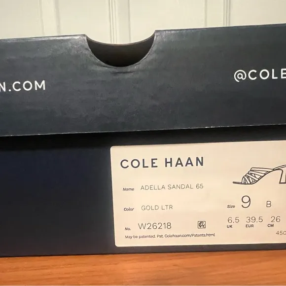 Cole Haan Gold Adella Sandals