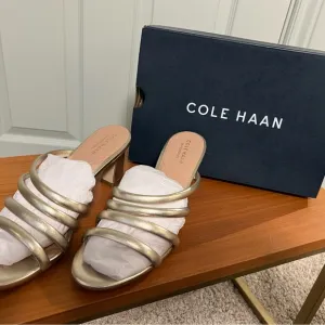 Cole Haan Gold Adella Sandals