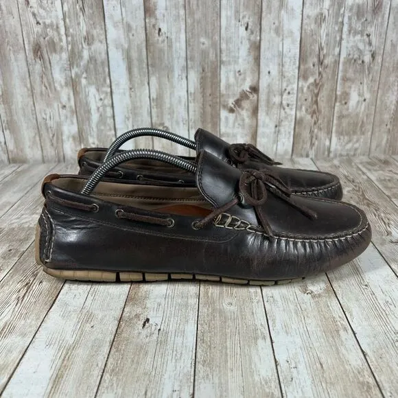 Cole Haan Grand Men's Leather Driving Loafers Boat Shoes Casual Slip-On 10.5M‎