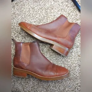 Cole Haan Grand OS Brown Leather Women's Chelsea Boots Size 10