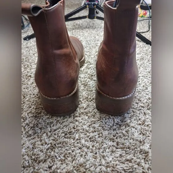Cole Haan Grand OS Brown Leather Women's Chelsea Boots Size 10