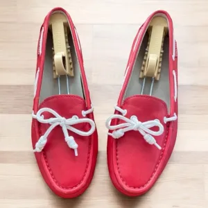 Cole Haan Grand OS Nantucket Camp Moccasin Boat Leather Fushia Driving Loafer