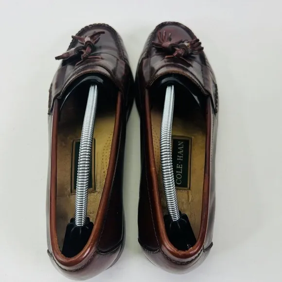 Cole Haan GREEN LABEL Men's Tasseled Loafers Size 10.5‎ Burgundy