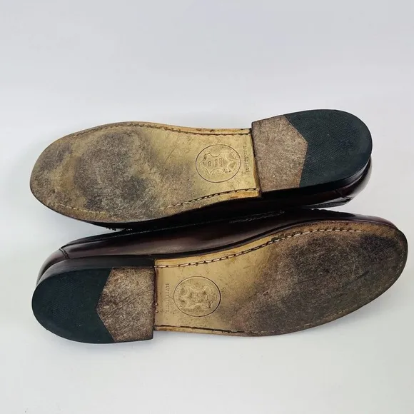 Cole Haan GREEN LABEL Men's Tasseled Loafers Size 10.5‎ Burgundy