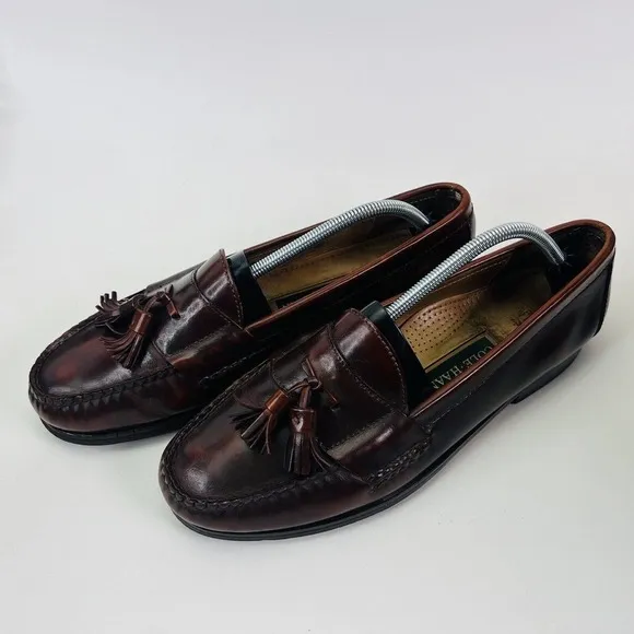 Cole Haan GREEN LABEL Men's Tasseled Loafers Size 10.5‎ Burgundy