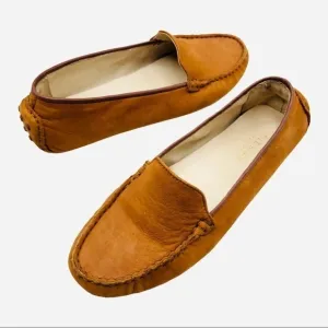 Cole Haan Hanneli British Tan Brown Leather Driving Loafers Mocs Size 5