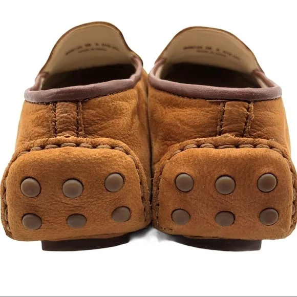 Cole Haan Hanneli British Tan Brown Leather Driving Loafers Mocs Size 5