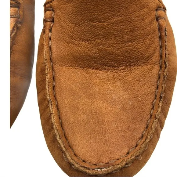 Cole Haan Hanneli British Tan Brown Leather Driving Loafers Mocs Size 5