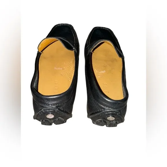 Cole Haan Howland Men's Black Penny Loafers Tumbled Leather Slip On