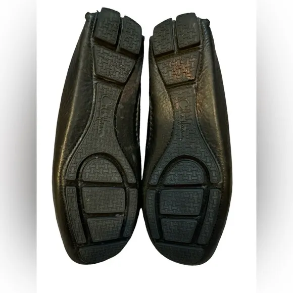 Cole Haan Howland Men's Black Penny Loafers Tumbled Leather Slip On