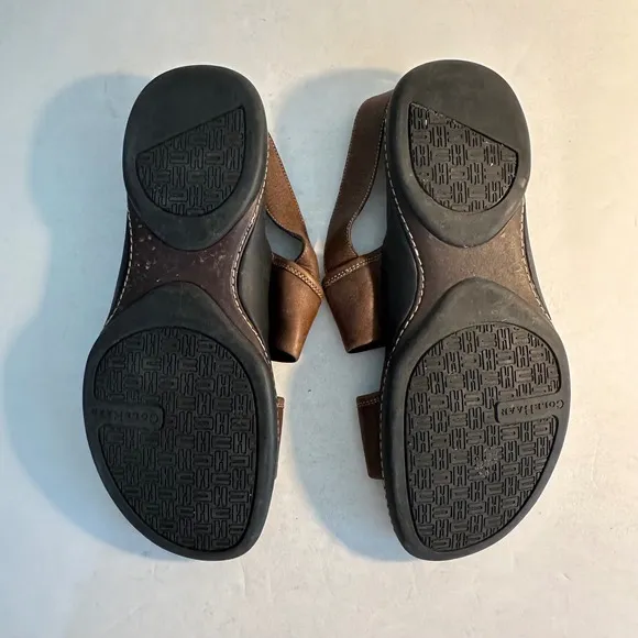 Cole Haan Leather Sandals Comfort Adjustable Straps Men's Size 13M Brown Summer