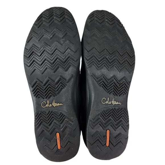 Cole Haan Loafers sz 12M Mens Trucker Venetian Driving Slip On Leather Black