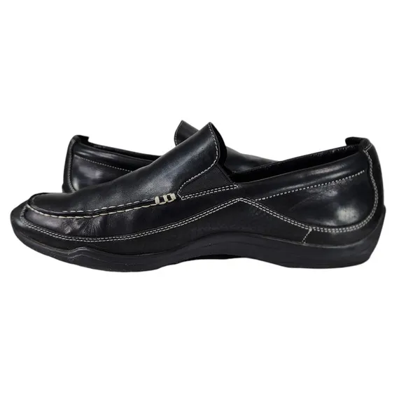 Cole Haan Loafers sz 12M Mens Trucker Venetian Driving Slip On Leather Black