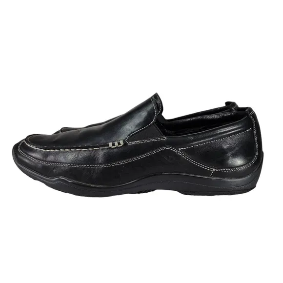Cole Haan Loafers sz 12M Mens Trucker Venetian Driving Slip On Leather Black